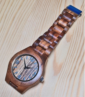 Zebra-houten Dames Horloge