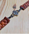 Zebrahout horlogeband 22 mm