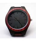 Volledig houten bruin/zwart horloge