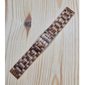 Zebrahout horlogeband 22 mm