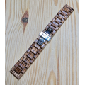 Zebrahout horlogeband 22 mm