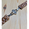 Zebrahout horlogeband 22 mm