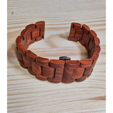 Zebrahout horlogeband 22 mm