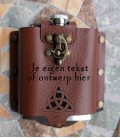 lederen hoes met luxe sluiting eigen ontwerp